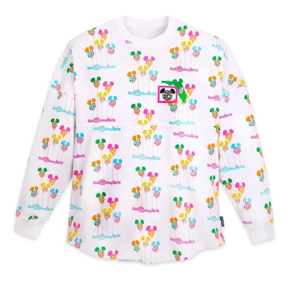Walt Disney World Mickey Mouse Vault Balloon Spirit 50th Anniversary Jersey XL